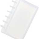 XiowDow Discbound Photo Card Album with Frosted PP Cover 20 Sheets Clear PP Sleeves 6 Discs Bound Organizer Storage Book for Cash Money Stickers Photos Cards (6 Rings 1 Pocket)