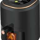 7 QT Household Air Fryers,stainless steel air fryer, One Touch Digital Control Presets,10 Menus to Choose From,Compact Space Saving,95% Less Oil Air Fry, Dishwasher be Applicable