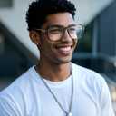 VISOONE Oversized Blue Light Blocking Glasses with Chic Square TR90 Frame and Metal Temple for Women Men Ryan