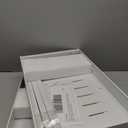 DEKAVA Pack of 2 Pull Out Cabinet Organizer Expandable, Adhesive with Nano Film, Pull Out Drawers for Cabinets in Kitchen, Pantry or Bathroom (White, 21"DEEPX[12"-20'']Width-2PACK)