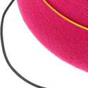 Pink Felt Stewardess Hat Flight Attendant Cap with for Women Costume Party Cosplay Performance