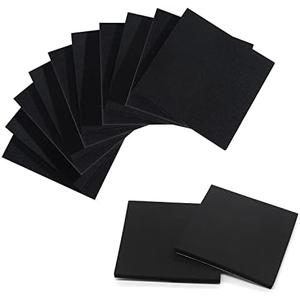 Foam Padding Sheets with Adhesive Backing - 1/4" Thick Self Stick Neoprene Insulation Foam,1/4 Inch Thick X 4 Inch Long X 4 Inch Wide (8, 1/4Inch x 4Inch x 4Inch)
