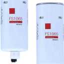 2 Pack of FS1065 Water Separator Fuel Filter (10 micron) Replaces 4934879, 4070801, FS1003, P551103, FS19596, BF1293-SPS, BF1378-SPS, 33406, 33604, 33965, 3406889 Fits Freightliner Kenworth Peterbilt