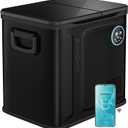 EUHOMY 12 Volt Refrigerator, 58QT Dual Zone Electric Cooler APP Control, Car Refrigerator with 12/24V DC 110-240V AC, Car Fridge -4℉~68℉, Portable Freezer Aluminum Interior for Camping,Trip,Home,Truck