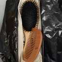 Premium Boar Bristle Hair Brush for Thick Hair Set. Hairbrush for Women With Thick, Long or Curly Hair. Restores Hair's Shine and Health. Comb, Travel Bag & Spa Headband Included (Medium)