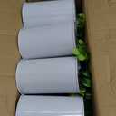 4 Pack Lemon Mason Jar Table Centerpiece, Artificial Lemon Home Centerpieces Fake Lemon Daisy Plants with Faux Leaves for Summer Wedding Farmhouse Office Kitchen Bathroom Dining Table Centerpiece