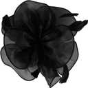 2025 Derby Hair Clip for Women Fascinators Hats for Women Outfits Tea Party Wedding Fascinator Headband (Black)