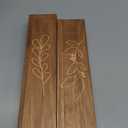 4 Pack Wood Indoor Wall Planter, Modern Boho Wall Decor for Living Room Bedroom, Farmhouse Pocket Vases for Dried Flowers and Faux Greenery Plants - Brown