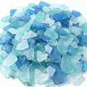 Jetec 36 oz Sea Glass for Crafts Pieces Seaglass Decor Flat Frosted Sea Glass Ornaments Vase Filler Crushed for Beach Wedding Party Decor Home Aquarium DIY Craft Supplies(Blue, White, Green)