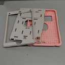 BMOUO Case for iPad 6th 5th Generation (iPad 9.7 inch, 2018/2017), Shockproof Protective iPad 9.7 Case with Built-in Stand/Pencil Holder for iPad 6th/5th Gen, Air 2, Pink