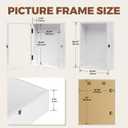 Muzilife Extra Large 16x20 Shadow Box Frame, 3.54" Deep Display Case with Linen Back & Solid Wood Frame, 8 Pins for Jerseys, Flowers, Wedding Keepsakes, Kids' Mementos, Tickets & Photos, White