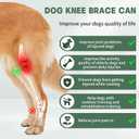 Adjustable Dog Hind Leg Brace, Dog Knee Brace for Torn ACL Hind Leg with Metal Stabilizer- Keeps The Joint Warm and Stable,4 Sizes, L.