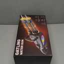 Electric Water Gun for Adults Kids, Automatic Squirt Gun with a Long Range of up to 10M, LED Light Large Capacity IP7 Waterproof Fully Auto Water Gun Gift for Boys Girls (Single cell)