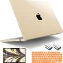 Tuiklol for 2026 2025 2024 2023 MacBook Air 15 inch Case Model M5 A3448 M4 A3241 M3 A3114 M2 A2941 Hard Shell Case with Keyboard Cover & Screen Protectorfor MacBook Air 15.3'' Cover,Clear Peach Fuzz