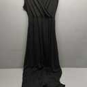 Women's Summer Dresses Short Sleeve Maxi Dress Casual V Neck Flowy Sundress L