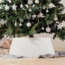 Beautiful Christmas Tree Collar - Authentic 28" Boucle Tree Ring for Any Christmas Decor - Easy to Set Up Skirt Enhances Your Holiday Home Decor