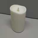Luminara Outdoor Flameless LED Coloring Changing Candle Melted Edge 3.75" x 7" Real Moving Flame Battery Operated Timer Plastic Weather-Resistant