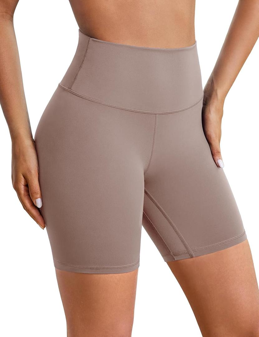 BAYDI Clouduxi Biker Shorts for Women 6" High Waisted Workout Gym Running Shorts Womens Buttery Soft Yoga Pants (S)