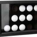 Golf Balls Display Case with EVA Foam Protection, Wall Mount & Desktop Golf Ball Holder Display Case Shadow Box Hold up 15 for Collector, 12.3 x 8.86 x 2.56 Inch