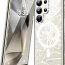 for Samsung Galaxy S23 Ultra Case Compatible with Magnetic,Clear Fashionable Floral Pattern Design,Bumper Slim Fit Durable for Girls,Women Phone Case 6.8inch,Line Sunflower JUS11-22