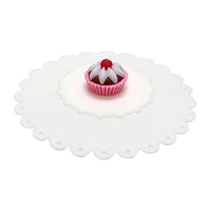 UPware Silicone Food Grade Magic Cup Cap/ Drink Cup Lids. ideal for Mugs, Cups and Glass (Fairy Cake)