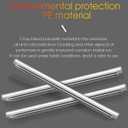100pcs Fiber Optic Heat Shrink tubing Fusion Spliced Fiber Optic Cable Heat Shrink tubing Single Steel Needle 304 Stainless Steel PE Transparent Bare Fiber Protection Tube