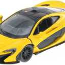 KiNSMART McLaren P1 1/36 Scale Diecast Model Toy Car (Yellow)