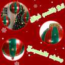 9PCS Christmas Balloon Decorations Set, Round Candy Lollipop Foil Balloon, Hanging Balls Balloons for Xmas Party, Holiday Home & Event Decoration