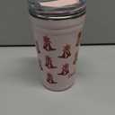 Swig Life 22oz Insulated Tumbler, Travel Coffee Tumbler with Lid, Cup Holder Friendly Travel Coffee Mug, Stainless Steel, 22 oz Tumblers, Reusable Insulated Mug with Lid (Cowgirl Coquette)