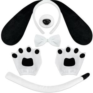 Animal Costume Set, Animal Headbands Ears Headband and Tail Set Animal Ears Headband for Halloween Cosplay