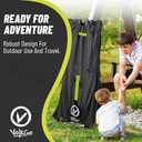 V VOLKGO Super Extra Large Stroller Bag for Airplane with Padded Backpack Shoulder Straps, Double Stroller Cover for Air Travel, Jogger & Carrier - Fits All, Gate Check Bag, Waterproof Travel Cover.