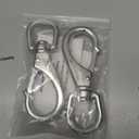 SHONAN Large Stainless Steel Swivel Snap Hooks, 2 Pack 4.6 Inch Heavy Duty Boat Hooks, Large Spring Clips for Boat Anchor Ropes and Cables