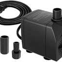 Knifel Submersible Pump 200GPH Ultra Quiet with Over Heating Protection 5.2ft High Lift for Fountains, Hydroponics, Ponds, Aquariums & More…