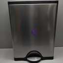 simplehuman 50 Liter / 13.0 Gallon Rectangular Kitchen Step Trash Can, Brushed Stainless Steel