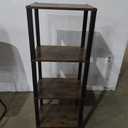 TUTOTAK Bookshelf, 4-Tier Tall Book Shelf, Narrow Bookcase for Small Space, DIY Stackable Bookshelf, for Living Room, Office, Study, Entryway, Industrial, Rustic Brown BS01BB004 (4-Tier(10.7 x 14.5 x 40.8 Inches))