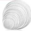 New Star Foodservice Restaurant-Grade Seamless Aluminum Pizza Baking Screen, 14 Inch, Pack of 6