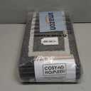 COSY HOMEER Soft Stair Treads Non-Slip Carpet Mat 28inX9in Indoor Stair Runners for Wooden Steps,Stair Rugs for Kids and Dogs, 100% Polyester TPE Backing 7pcs,Black,Square