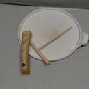 SENSARTE Nonstick Crepe Pan with Spreader, 10-Inch Natural Ceramic Coating Dosa Pan Pancake Flat Skillet Tawa Griddle with Stay-Cool Handle, Induction Compatible (White)