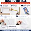Magnetic Dry Erase Board Contact Paper 47"x94" for Wall