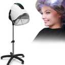 Elitzia 1000W Hooded Hair Dryer Salon Standard Hair Drying Machine Versatile Styling 8 Mode Operation Heating Device for Home and Salon ET1717W (Elegant White Five Legs) (White Touch Control)