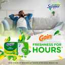Swiffer Sweep + Mop, Wet Pads Refill, Floor Cleaner for Dirt, Dust, Hair, Cleaning Cloths for Mopping Home, Bathroom, Kitchen, All Purpose Multi-Surface Floor Wipes, Gain, 24ct