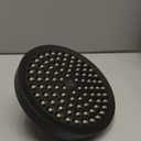 High Pressure Shower Head - Anti-Clogging Silicone Nozzles - 2.5 GPM Removable Restrictor - Easy to Clean Adjustable Replacement - easy to install with Plumbers Tape - 6 inch - Matte Black Finish