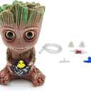 Aquarium Groot Air Bubble Stone Decorations with Air Stones and Tubing Kits Compatible for Small to Medium-Sized Aquariums