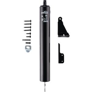 Wright Products Heavy-Duty Pneumatic Storm Door Closer Durable, Adjustable, Quiet-Closing with Hold-Open Feature (Transitional, Black)