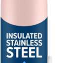 Brita Stainless Steel Premium Filtering Water Bottle, BPA-Free, Reusable, Insulated, Replaces 300 Plastic Water Bottles, Filter Lasts 2 Months or 40 Gallons, Includes 1 Filter, Rose - 20 oz