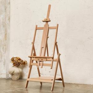 Large Wooden Easel for Painting: Artist H Frame Easel Stand with Upgrade Hardware- Hold Canvas up to 93" - Professional Art Easel for Adults