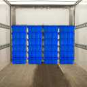 Container With Durable Lid, 4 Pack, Blue, Heavy Duty Storage Totes, Stackable Containers, Bins With With Lids, Storage Bins For Garage, Basement, Outdoor, Office, Kitchen, Organzation Crates