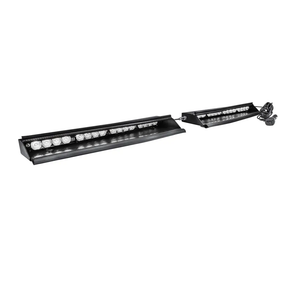 LAMPHUS SolarBlast 32W WHITE LED Flashing Strobe Warning Visor Light Bar [48 Flash Modes] [Plug-N-Play] Clear Emergency Interior Visor Light Bar for Truck Vehicles Volunteer Firefighters