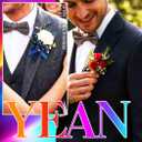 Yean LED Red Wedding Boutonniere Groom Rose Flower Suits Decorations Light Up Prom Buttonholes Accessories for Men (Red-Color Light)