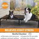 K&H Outdoor Elevated Dog Bed for Large & X-Large Pets, Chocolate, 50x32in